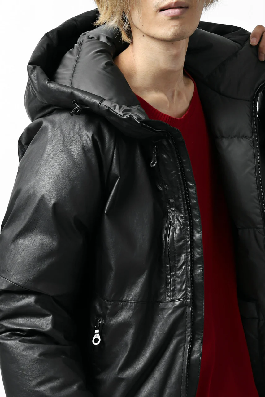ISAMU KATAYAMA BACKLASH xx NANGA REVERSIBLE AURORA DOWN JACKET / KANGAROO x NYLON x POLISH WHITE GOOSE (BLACK x GREY) - Image 62