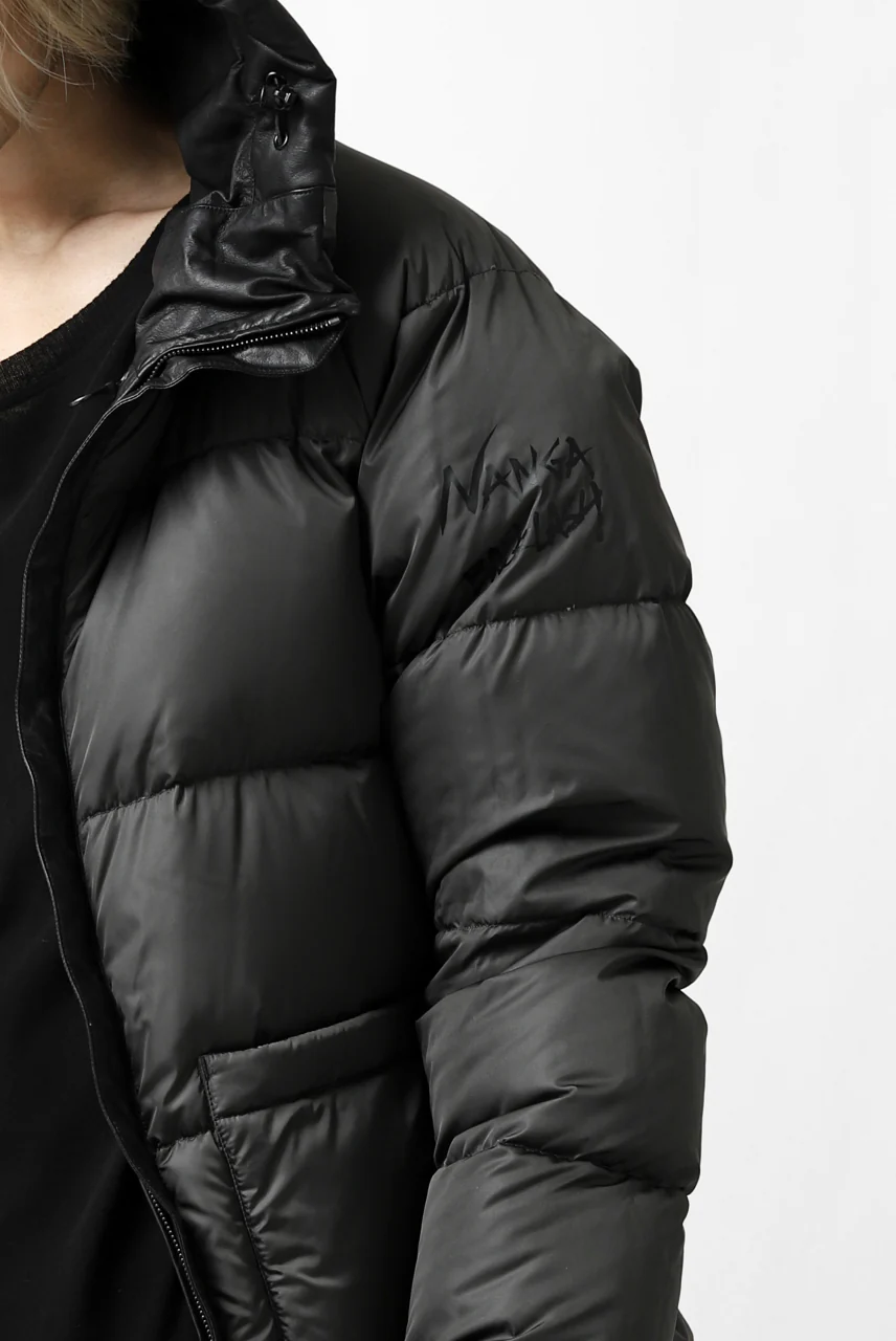 ISAMU KATAYAMA BACKLASH xx NANGA REVERSIBLE AURORA DOWN JACKET / KANGAROO x NYLON x POLISH WHITE GOOSE (BLACK x GREY) - Image 64