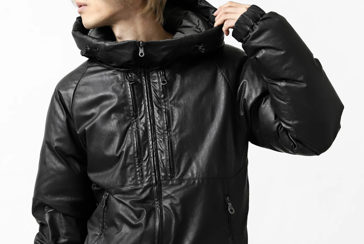 ISAMU KATAYAMA BACKLASH xx NANGA REVERSIBLE AURORA DOWN JACKET / KANGAROO x NYLON x POLISH WHITE GOOSE (BLACK x GREY) - Image 66