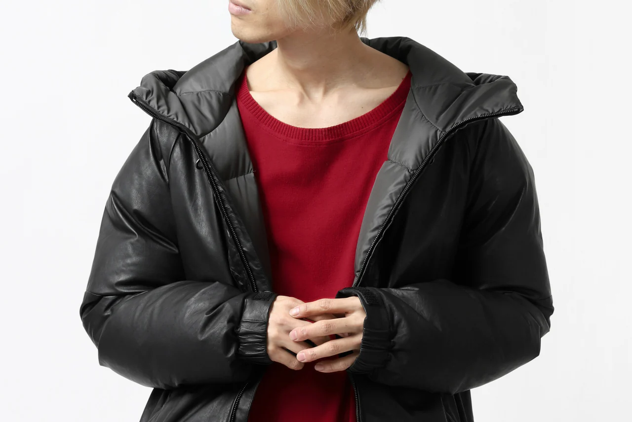 ISAMU KATAYAMA BACKLASH xx NANGA REVERSIBLE AURORA DOWN JACKET / KANGAROO x NYLON x POLISH WHITE GOOSE (BLACK x GREY) - Image 67