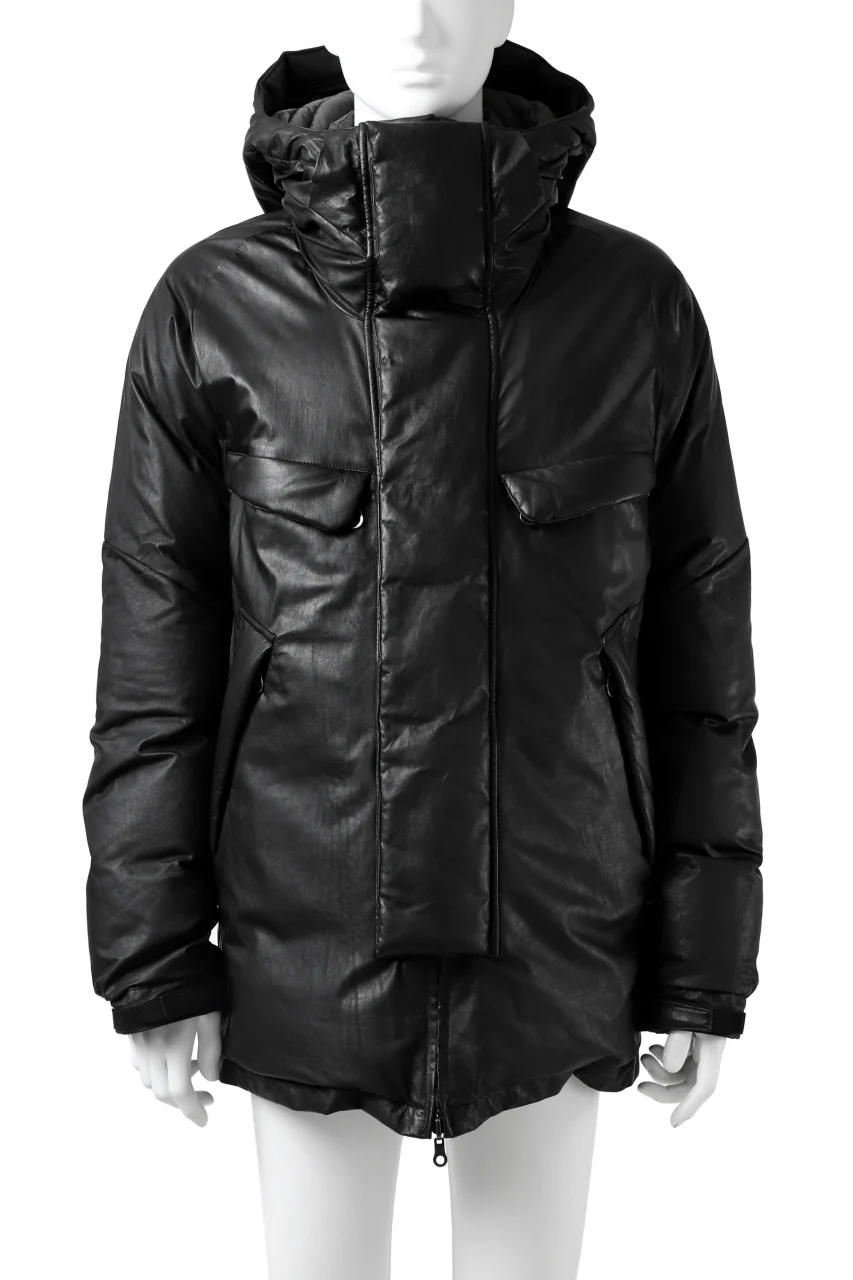 ISAMU KATAYAMA BACKLASH xx NANGA REVERSIBLE MOUNTAIN BELAY COAT / KANGAROO x NYLON x POLISH WHITE GOOSE (BLACK x GREY)