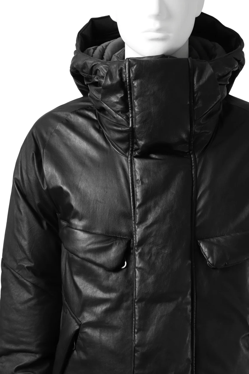 ISAMU KATAYAMA BACKLASH xx NANGA REVERSIBLE MOUNTAIN BELAY COAT / KANGAROO x NYLON x POLISH WHITE GOOSE (BLACK x GREY) - Image 12