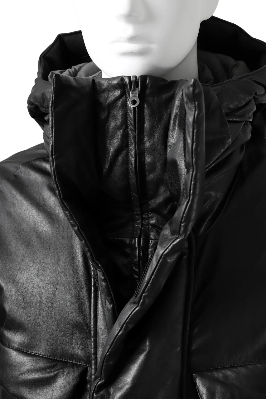 ISAMU KATAYAMA BACKLASH xx NANGA REVERSIBLE MOUNTAIN BELAY COAT / KANGAROO x NYLON x POLISH WHITE GOOSE (BLACK x GREY) - Image 13
