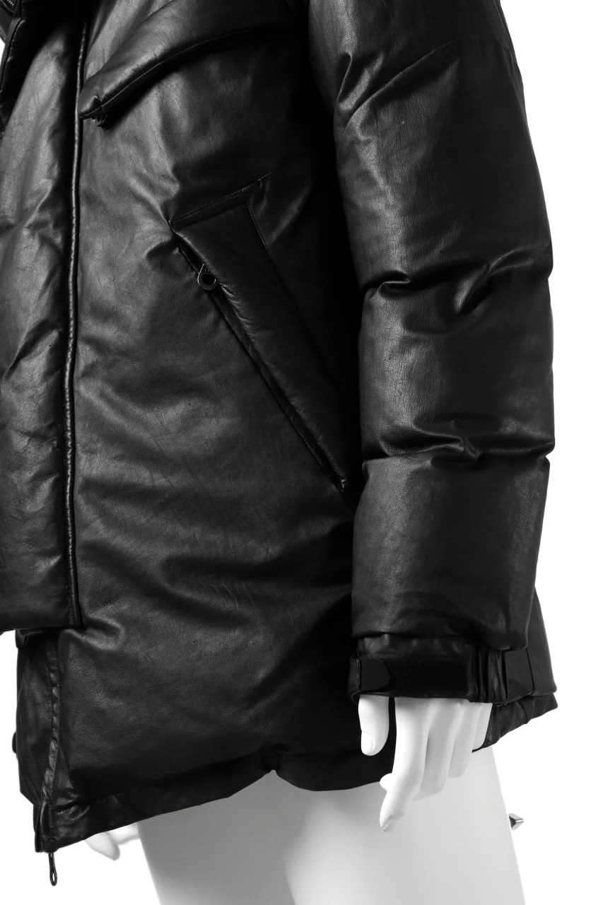 ISAMU KATAYAMA BACKLASH xx NANGA REVERSIBLE MOUNTAIN BELAY COAT / KANGAROO x NYLON x POLISH WHITE GOOSE (BLACK x GREY) - Image 17