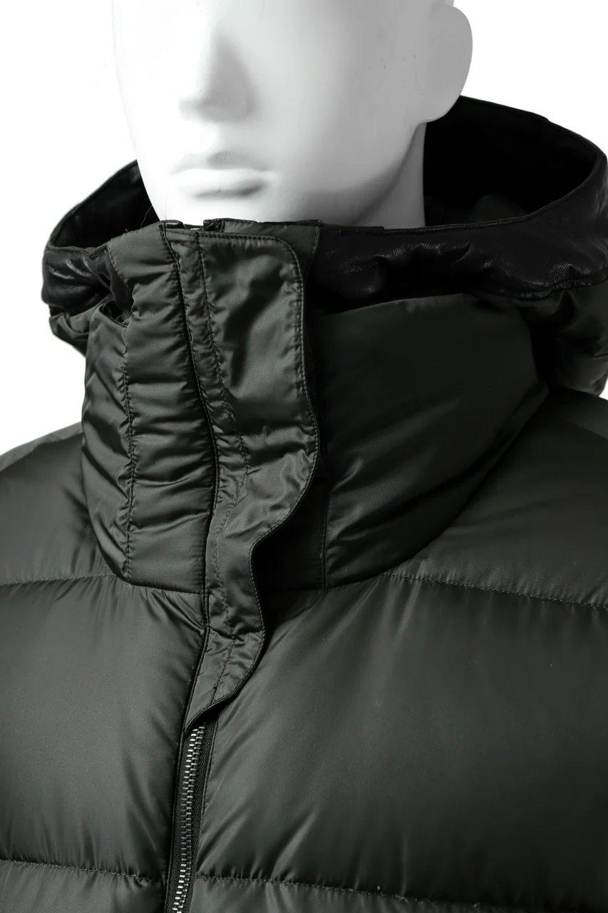ISAMU KATAYAMA BACKLASH xx NANGA REVERSIBLE MOUNTAIN BELAY COAT / KANGAROO x NYLON x POLISH WHITE GOOSE (BLACK x GREY) - Image 29