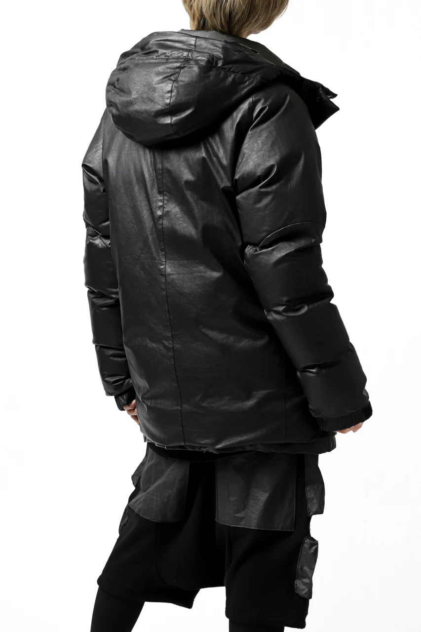 ISAMU KATAYAMA BACKLASH xx NANGA REVERSIBLE MOUNTAIN BELAY COAT / KANGAROO x NYLON x POLISH WHITE GOOSE (BLACK x GREY) - Image 43