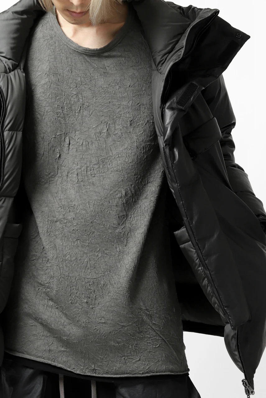 ISAMU KATAYAMA BACKLASH xx NANGA REVERSIBLE MOUNTAIN BELAY COAT / KANGAROO x NYLON x POLISH WHITE GOOSE (BLACK x GREY) - Image 69