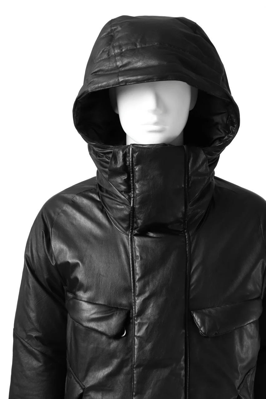 ISAMU KATAYAMA BACKLASH xx NANGA REVERSIBLE MOUNTAIN BELAY COAT / KANGAROO x NYLON x POLISH WHITE GOOSE (BLACK x GREY) - Image 8