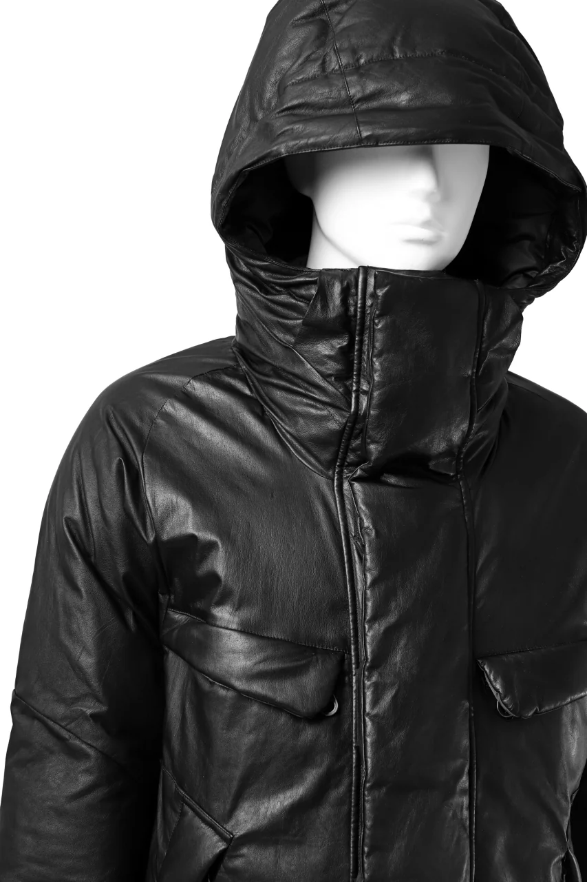 ISAMU KATAYAMA BACKLASH xx NANGA REVERSIBLE MOUNTAIN BELAY COAT / KANGAROO x NYLON x POLISH WHITE GOOSE (BLACK x GREY) - Image 9