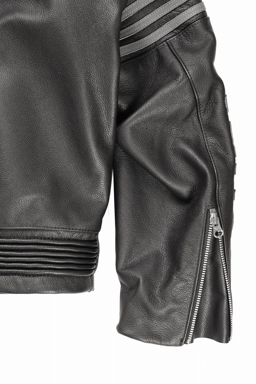 ISAMU KATAYAMA BACKLASH xx VANSON MONOTONE STAR JACKET ＃TYPE-B (BLACK x GRAY x WHITE) - Image 19