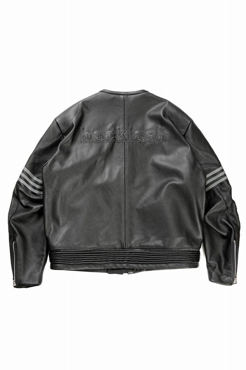 ISAMU KATAYAMA BACKLASH xx VANSON MONOTONE STAR JACKET ＃TYPE-B (BLACK x GRAY x WHITE) - Image 3