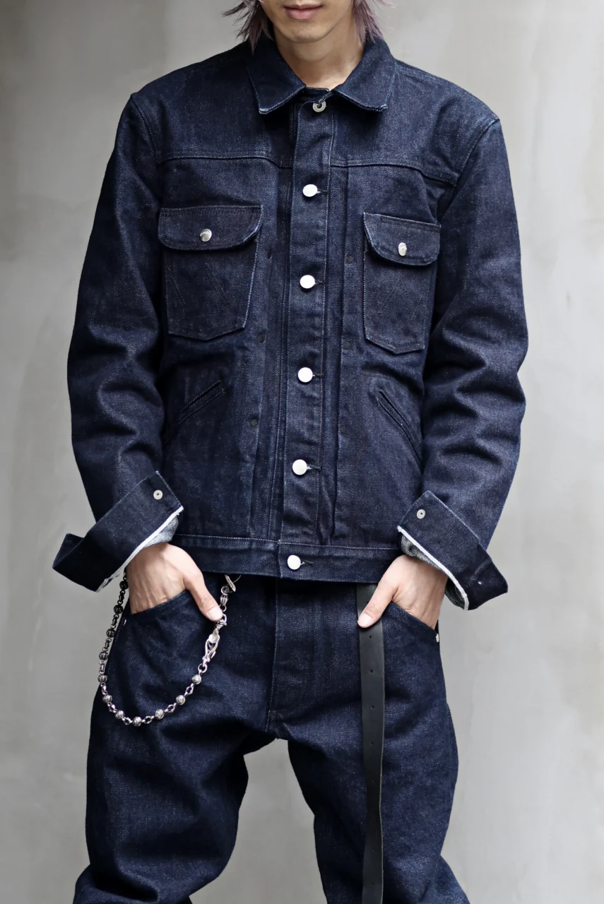ISAMU KATAYAMA BACKLASH xx Wrangler 19oz ORIGINAL SELVEDGE DENIM JACKET (INDIGO) - Image 19