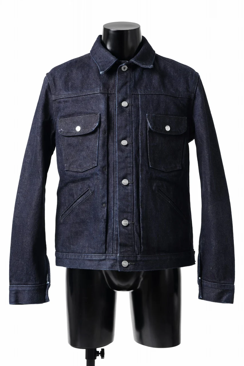 ISAMU KATAYAMA BACKLASH xx Wrangler 19oz ORIGINAL SELVEDGE DENIM JACKET (INDIGO) - Image 2