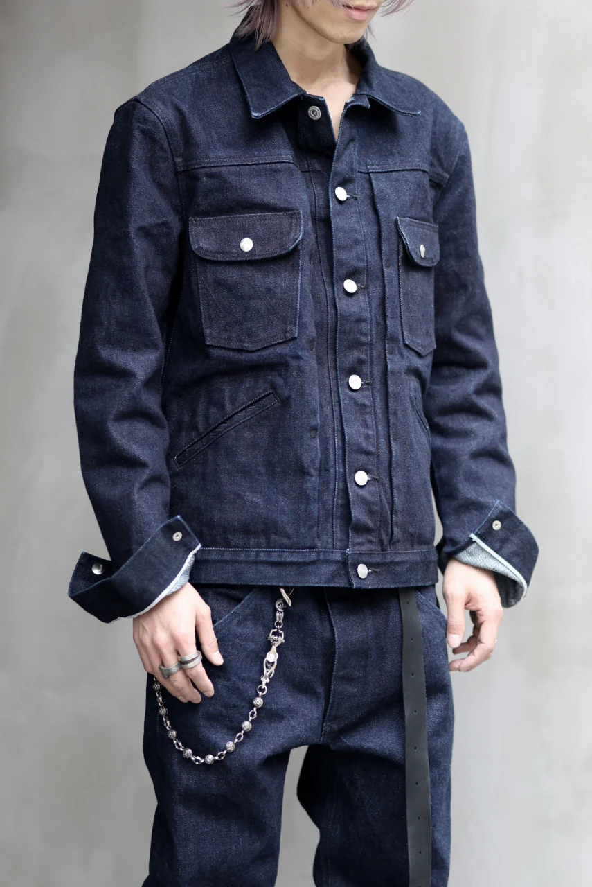 ISAMU KATAYAMA BACKLASH xx Wrangler 19oz ORIGINAL SELVEDGE DENIM JACKET (INDIGO) - Image 22