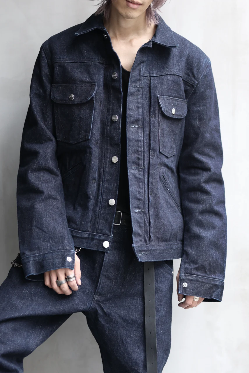 ISAMU KATAYAMA BACKLASH xx Wrangler 19oz ORIGINAL SELVEDGE DENIM JACKET (INDIGO) - Image 23