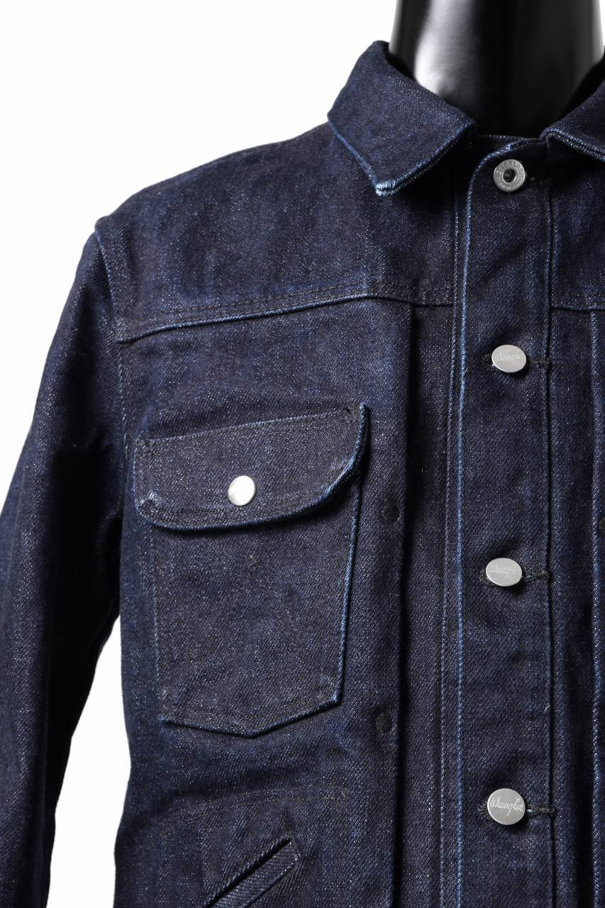 ISAMU KATAYAMA BACKLASH xx Wrangler 19oz ORIGINAL SELVEDGE DENIM JACKET (INDIGO) - Image 7