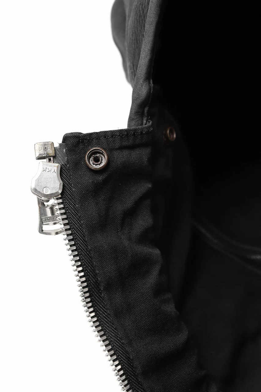 ISAMU KATAYAMA BACKLASH ZIP TOTE BAG / Rough Steer OBJECT DYED (BLACK) - Image 16