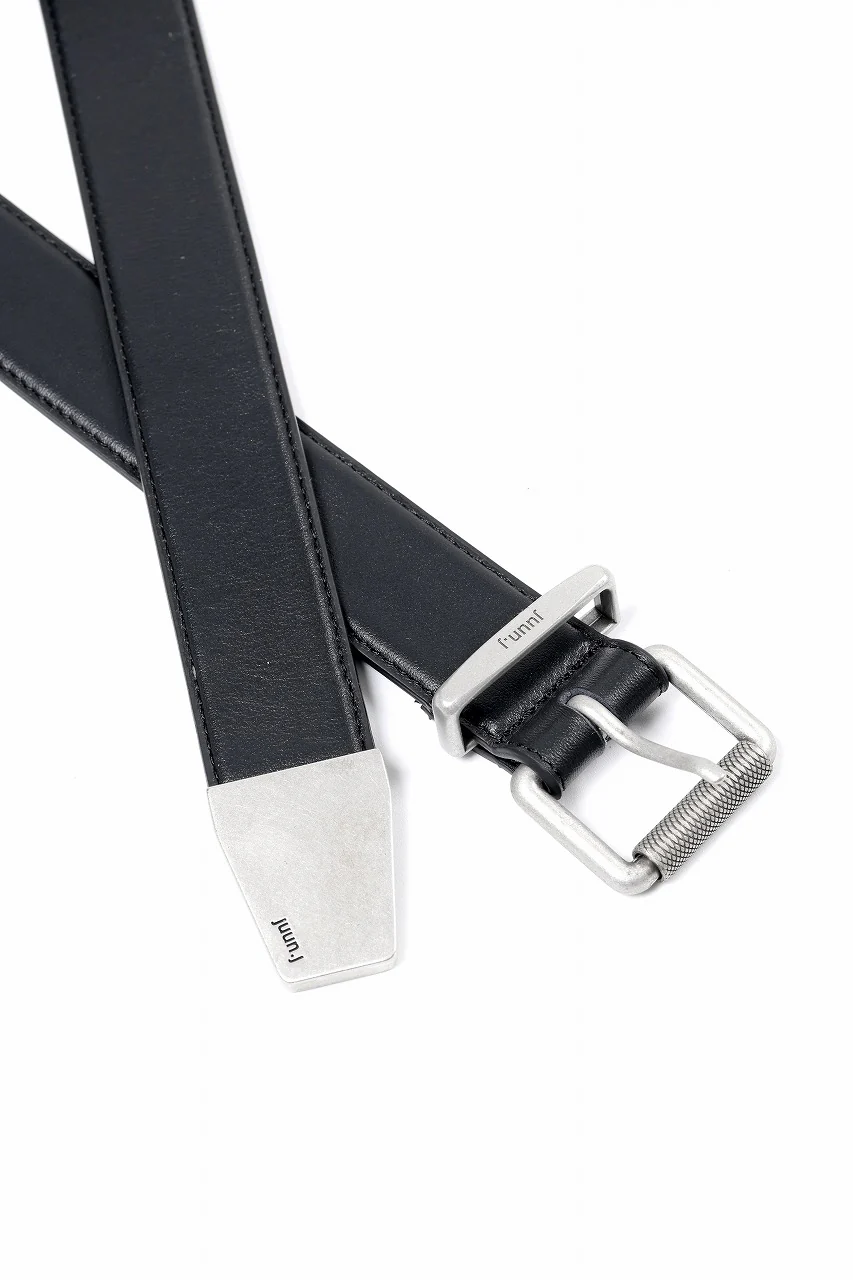 Juun.J Aging Leather Belt (BLACK) - Image 12