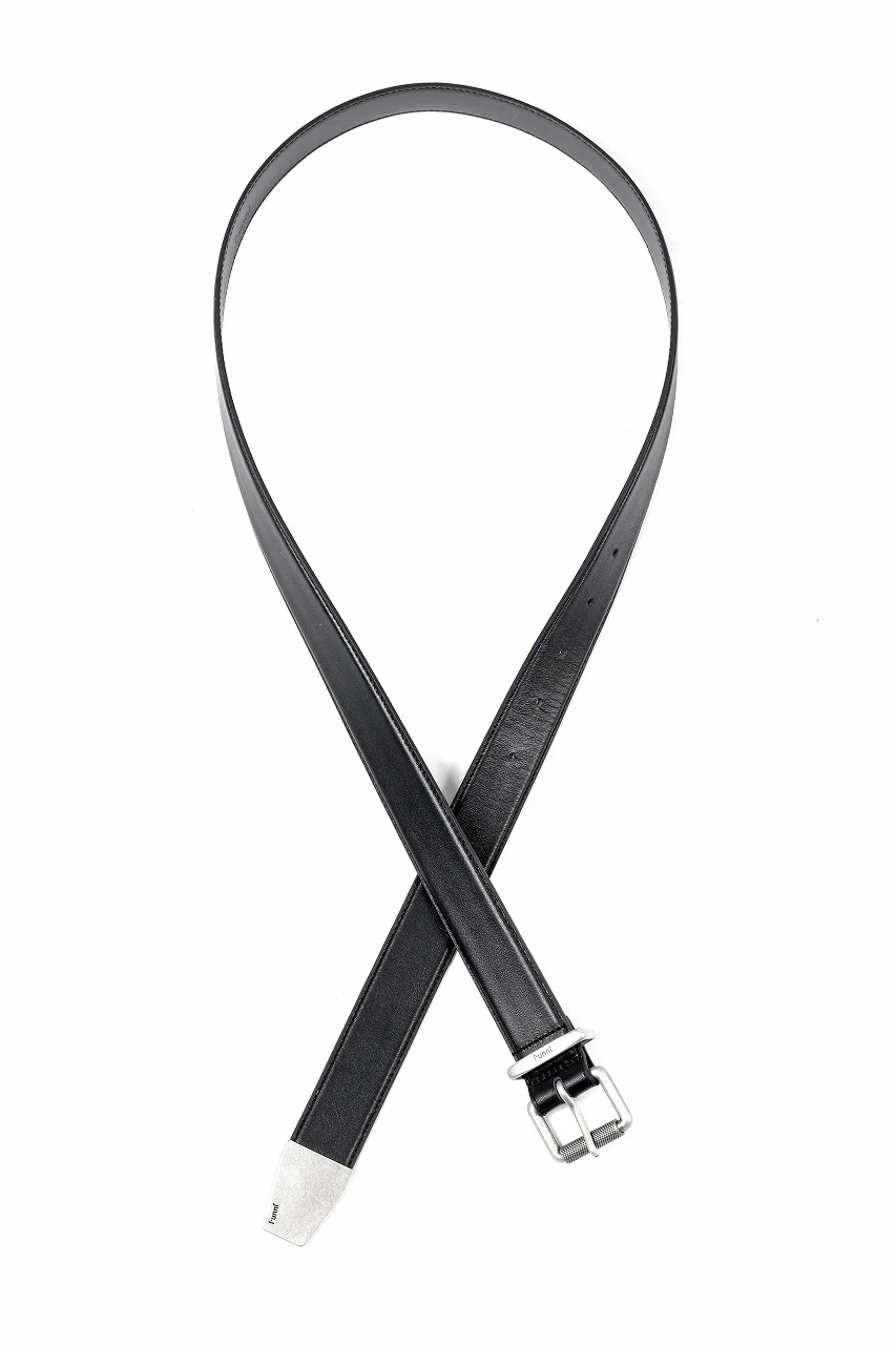 Juun.J Aging Leather Belt (BLACK) - Image 7