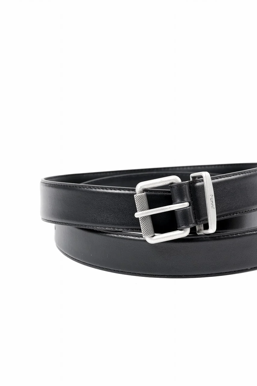 Juun.J Aging Leather Belt (BLACK) - Image 9