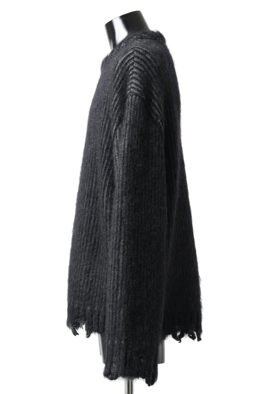Juun.J Bulky Yarn Basic Pullover (BLACK) - Image 3