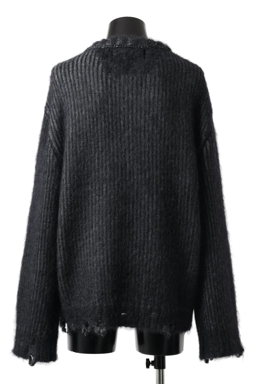 Juun.J Bulky Yarn Basic Pullover (BLACK) - Image 5