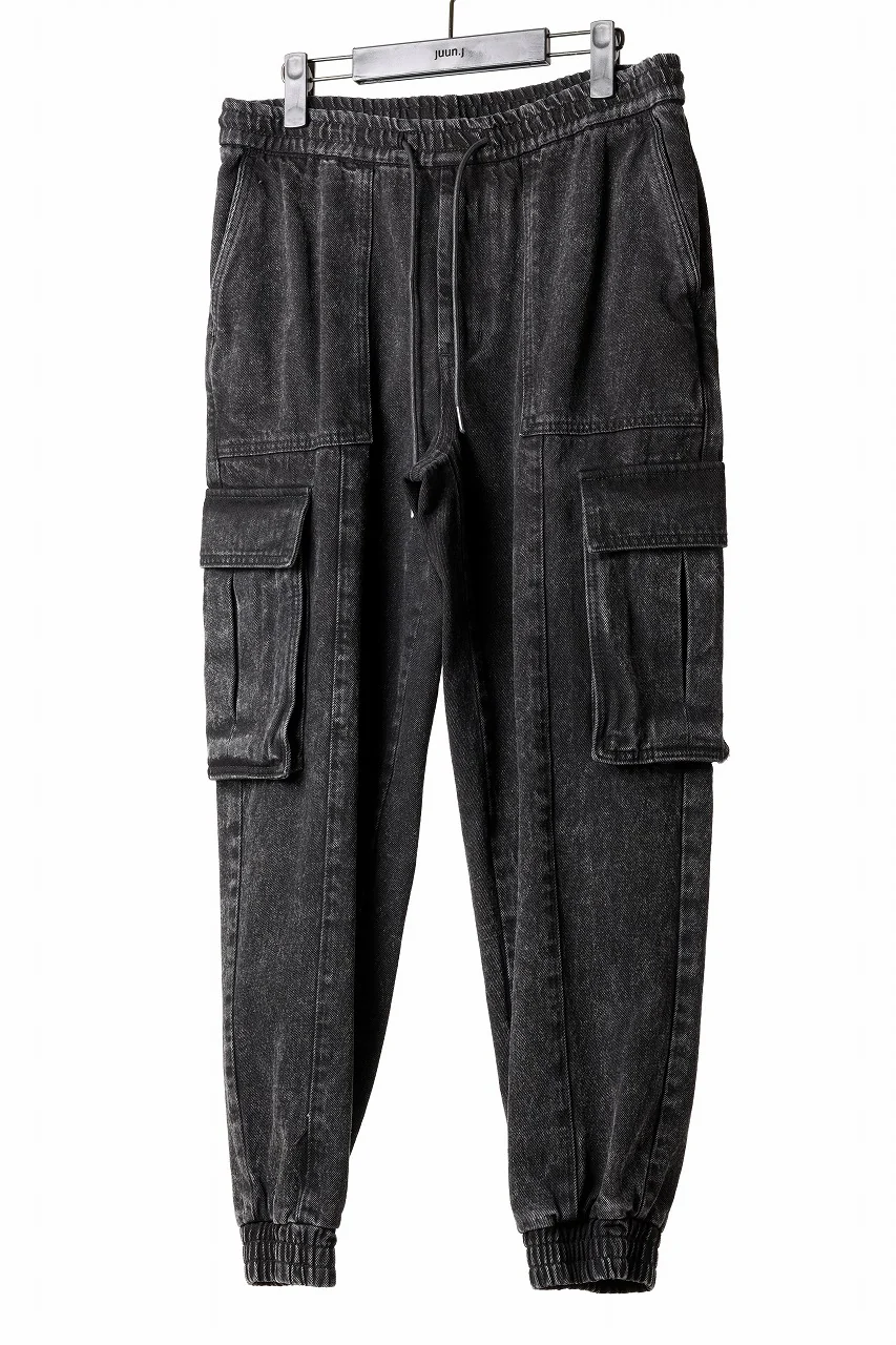 Juun.J Denim Cargo Jogger (BLACK) - Image 11