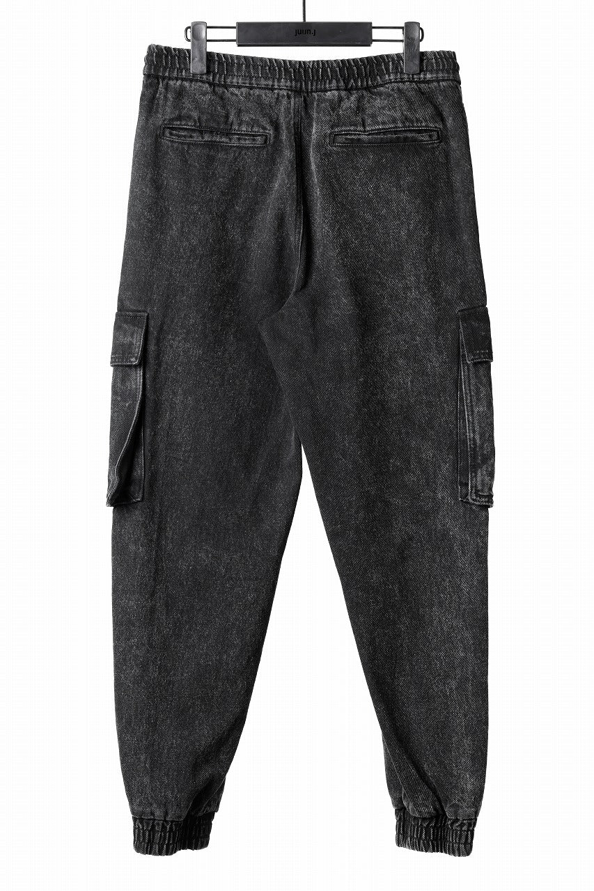 Juun.J Denim Cargo Jogger (BLACK) - Image 12