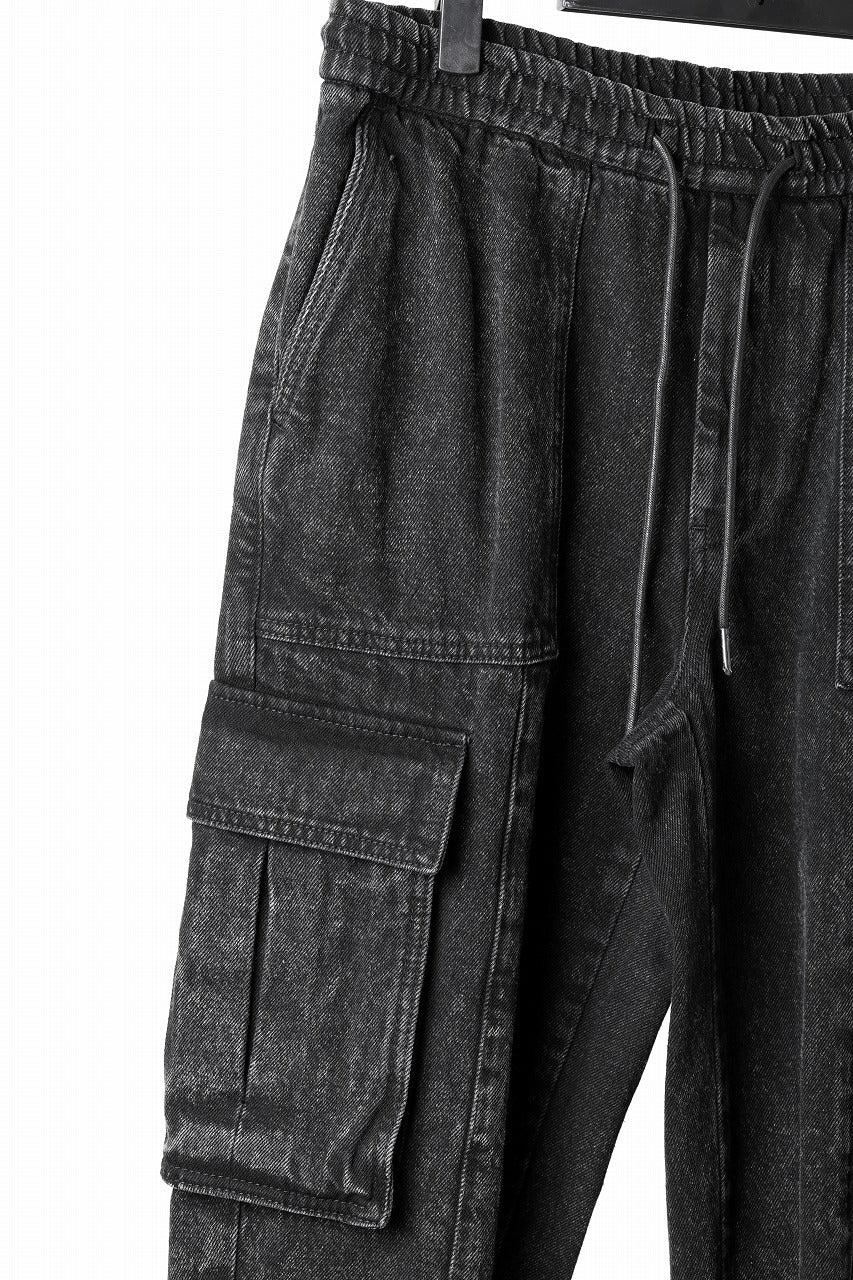 Juun.J Denim Cargo Jogger (BLACK) - Image 17