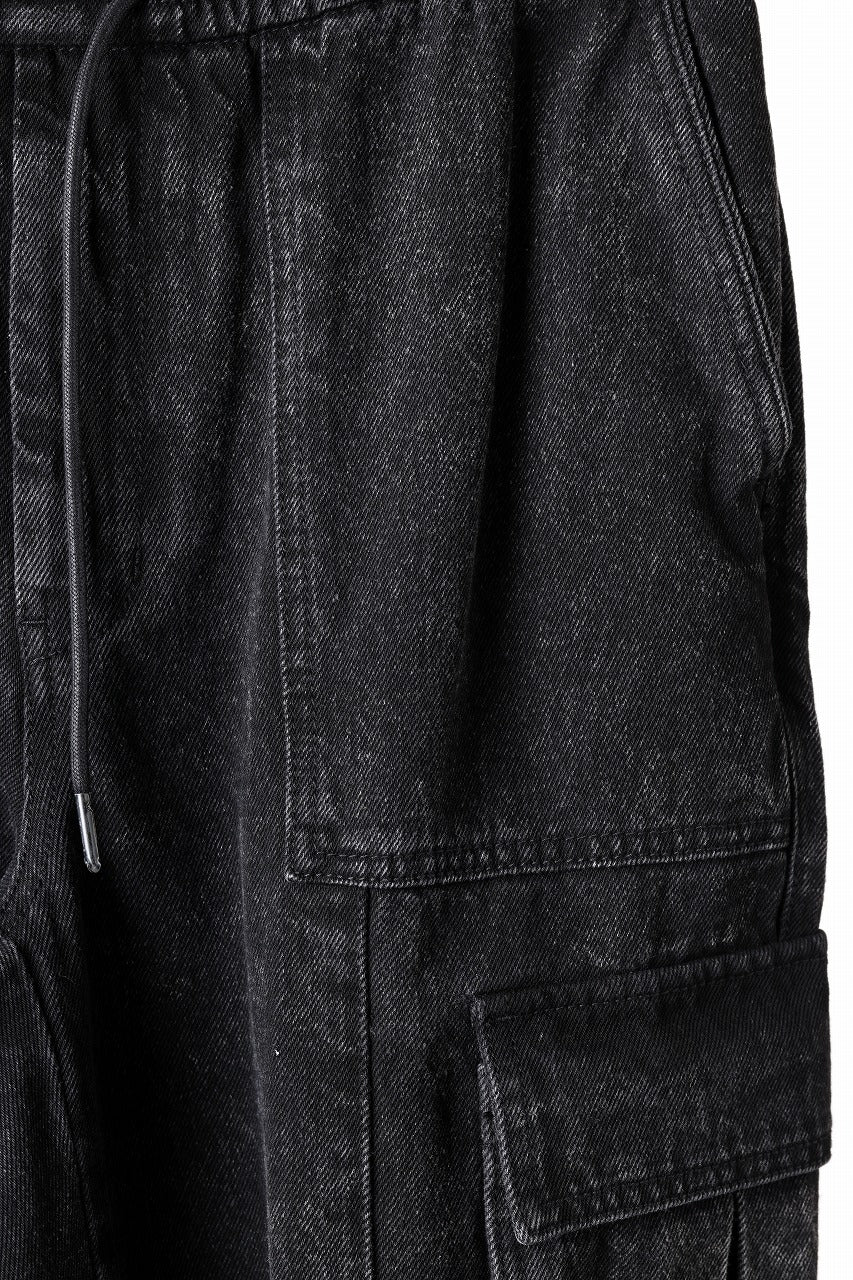 Juun.J Denim Cargo Jogger (BLACK) - Image 18