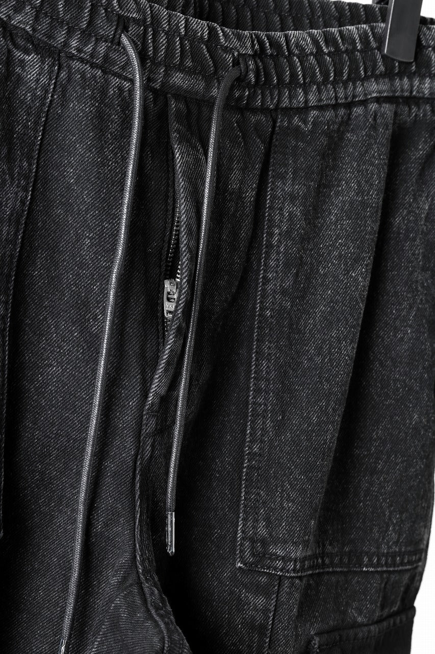 Juun.J Denim Cargo Jogger (BLACK) - Image 19