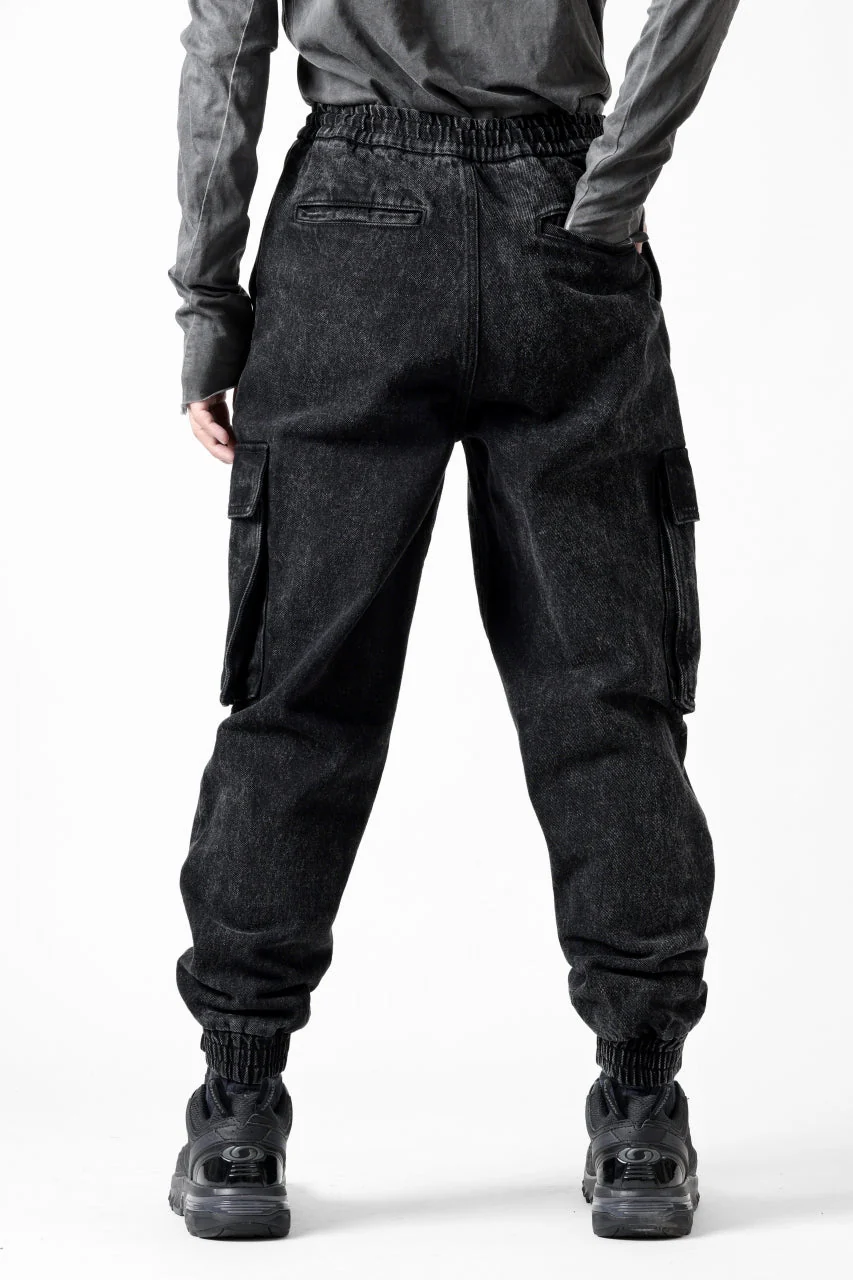 Juun.J Denim Cargo Jogger (BLACK) - Image 5