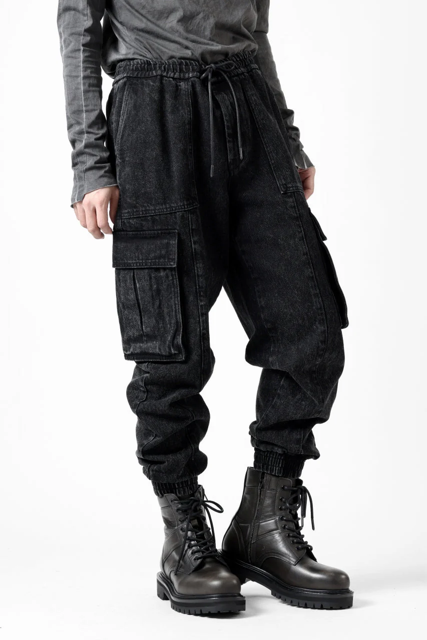 Juun.J Denim Cargo Jogger (BLACK) - Image 7