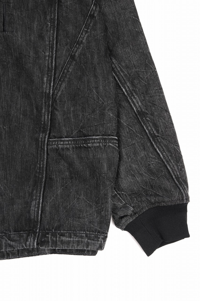 Juun.J Denim Crew Neck Pullover (BLACK) - Image 18