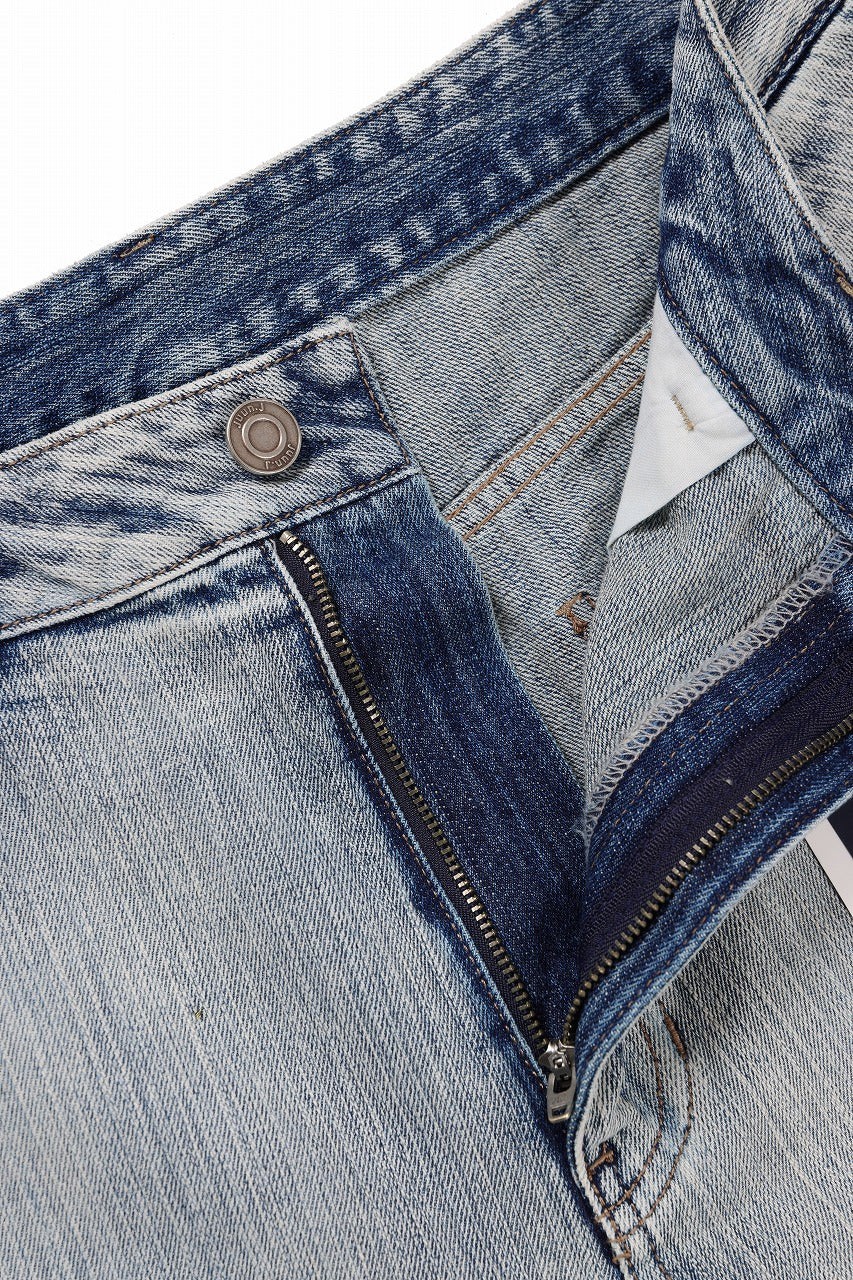 Juun.J Denim Pleated Shorts (BLUE) - Image 12