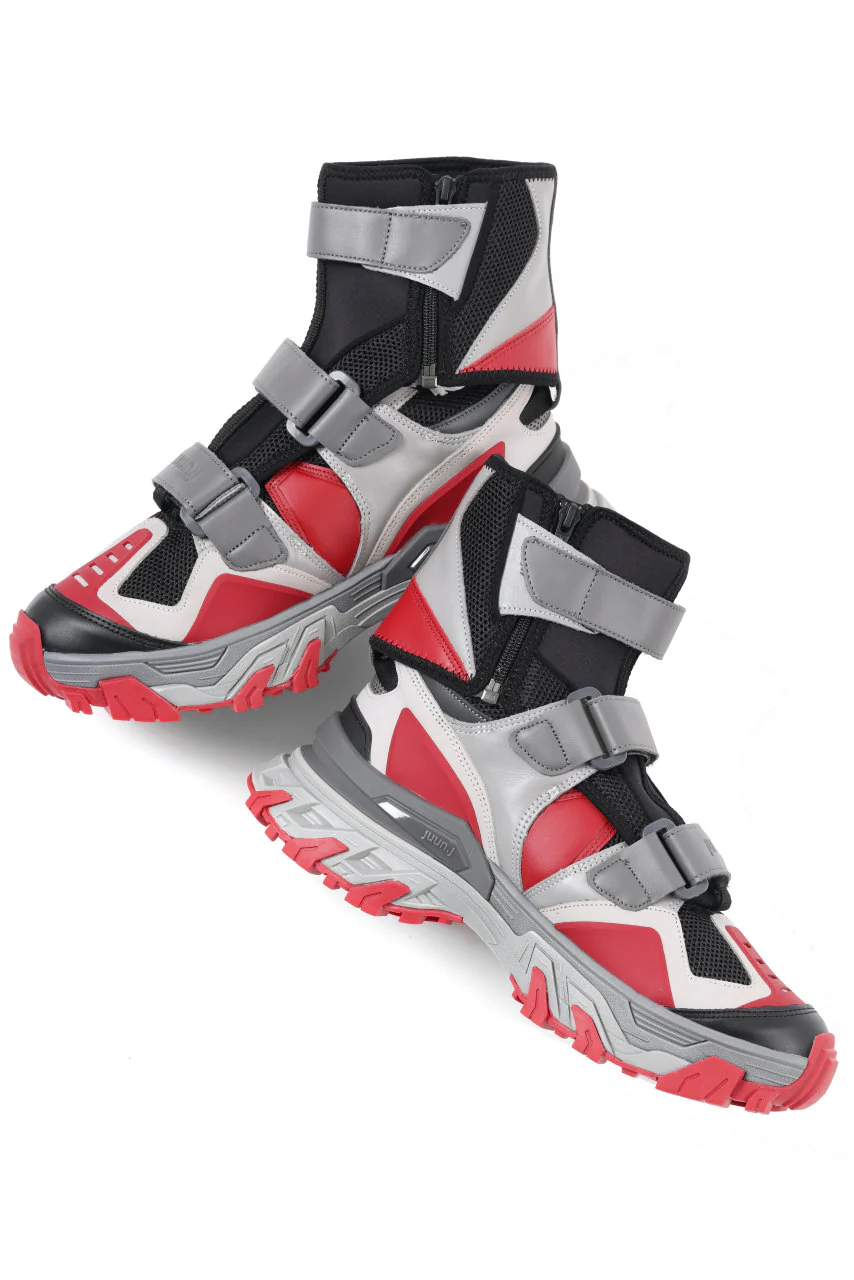 Juun.J Extended Trainer Shoes (RED) - Image 11