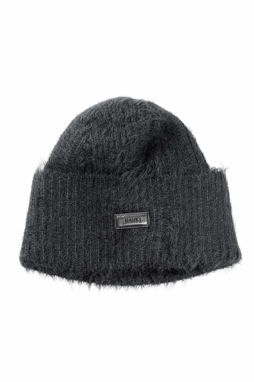 Juun.J Hairy Beanie (BLACK) - Image 2