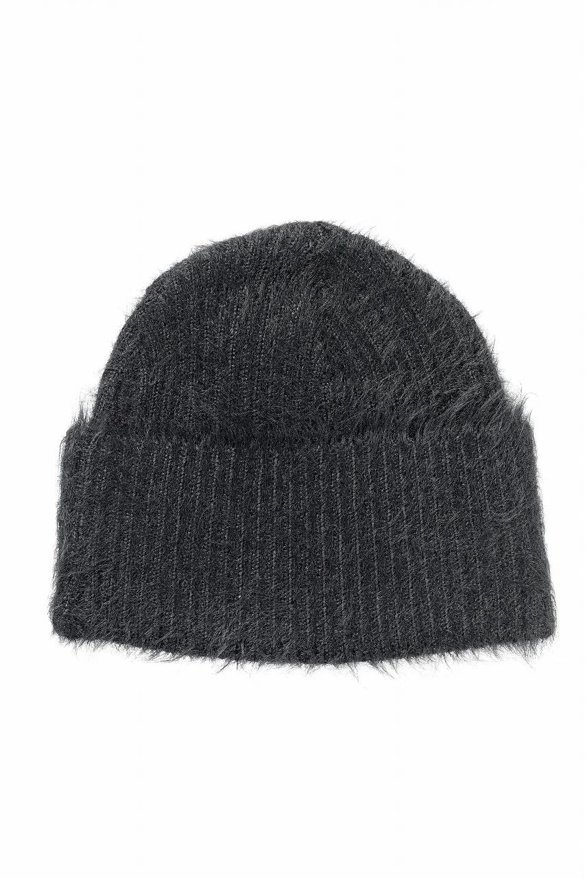 Juun.J Hairy Beanie (BLACK) - Image 4