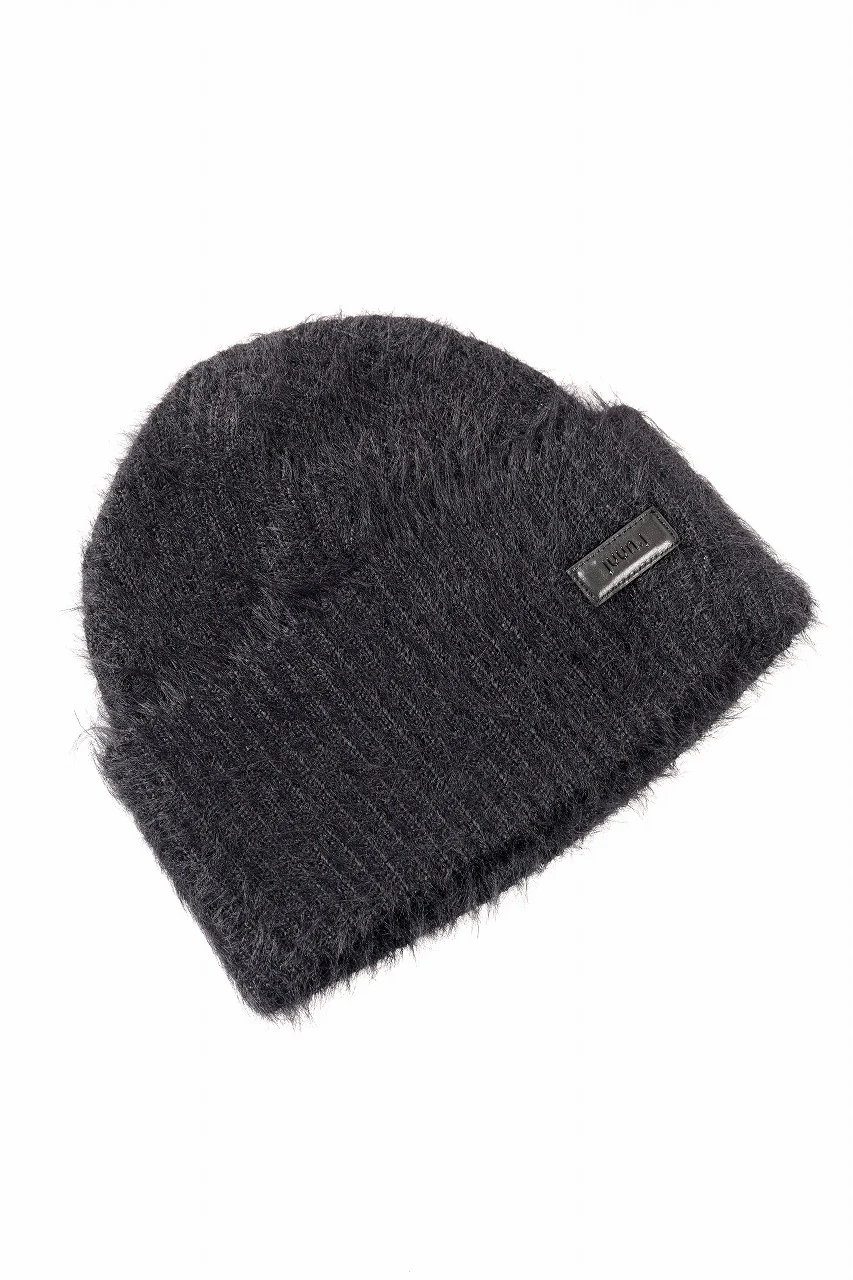 Juun.J Hairy Beanie (BLACK) - Image 5
