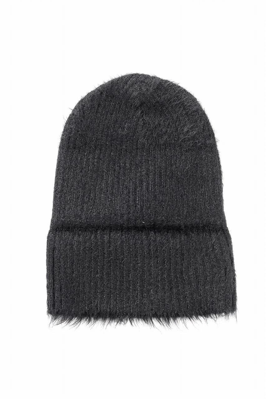 Juun.J Hairy Beanie (BLACK) - Image 6