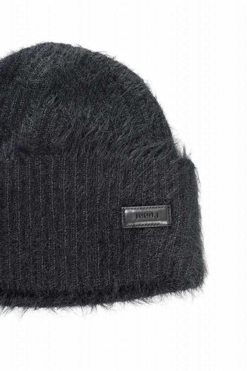 Juun.J Hairy Beanie (BLACK) - Image 7