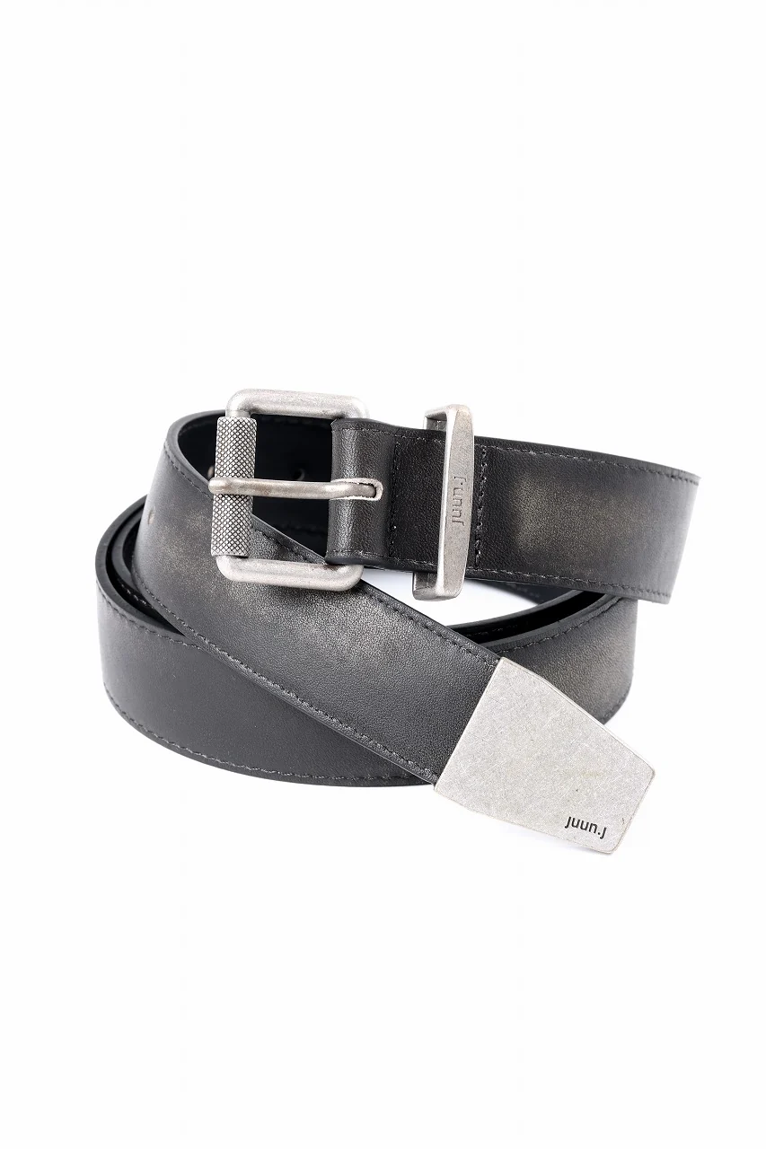Juun.J Aging Leather Belt (BLACK) - Image 4