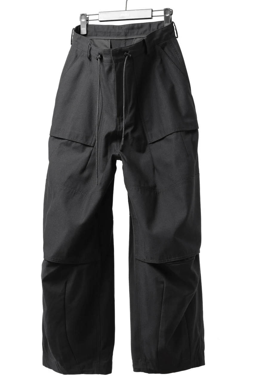 Juun.J Loose Fit Cordura Pants (BLACK) - Image 11