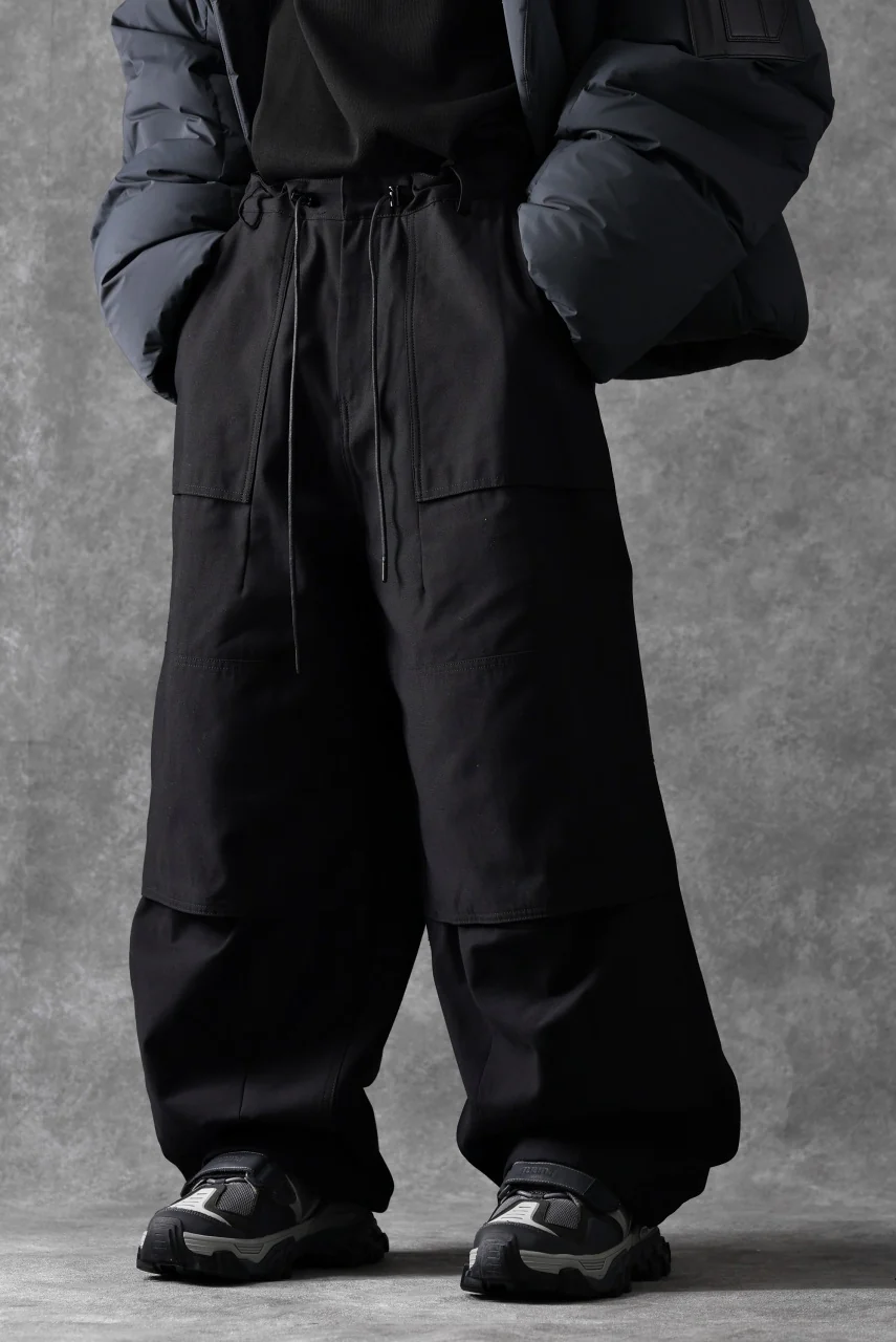 Juun.J Loose Fit Cordura Pants (BLACK) - Image 26