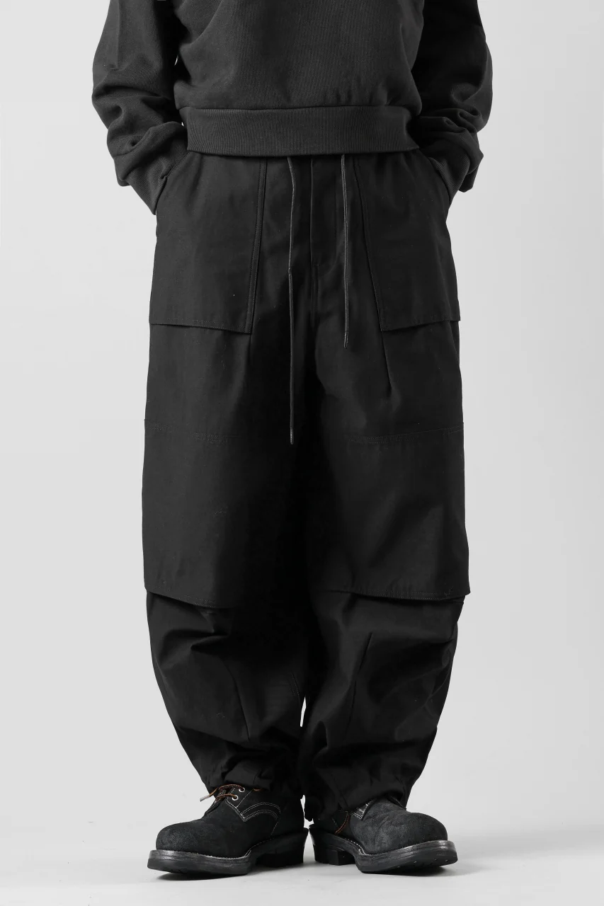 Juun.J Loose Fit Cordura Pants (BLACK) - Image 3