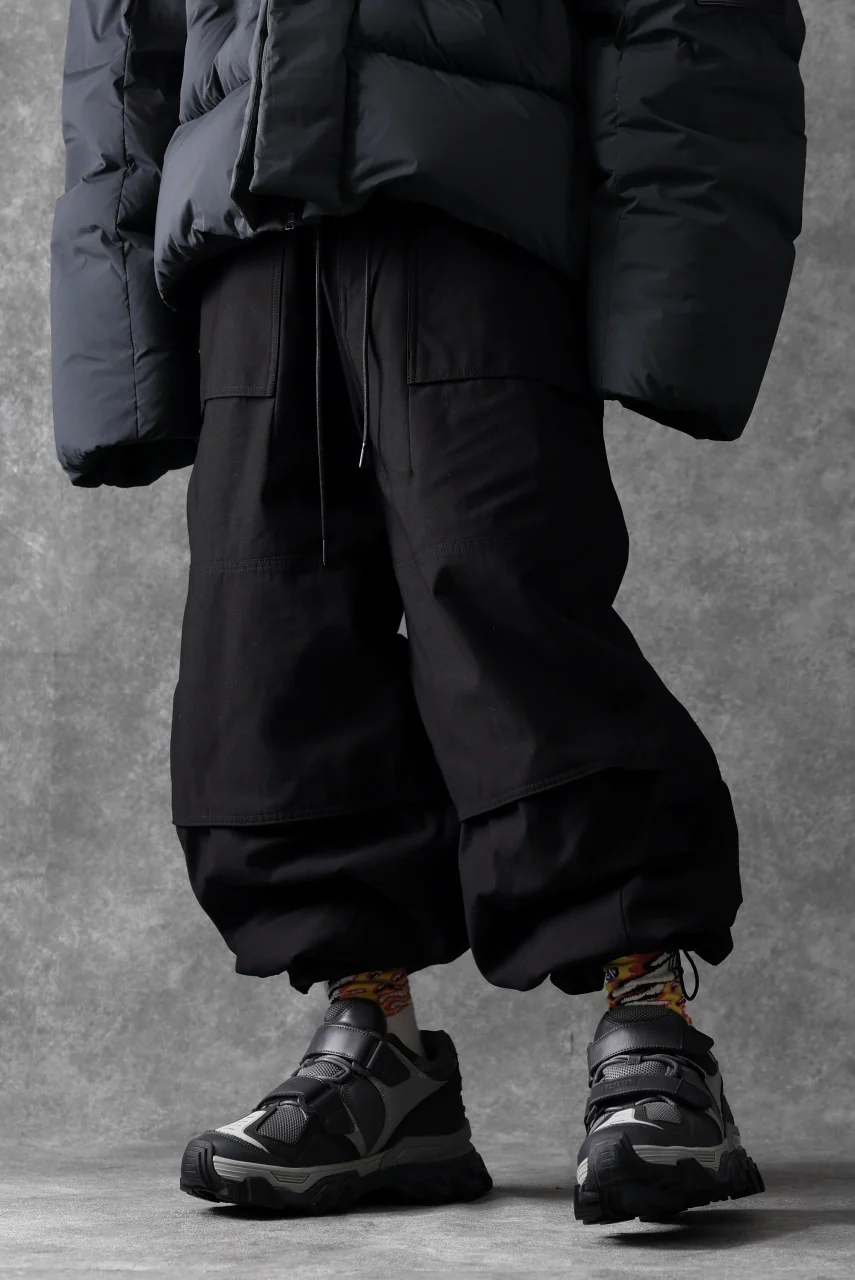 Juun.J Loose Fit Cordura Pants (BLACK) - Image 30