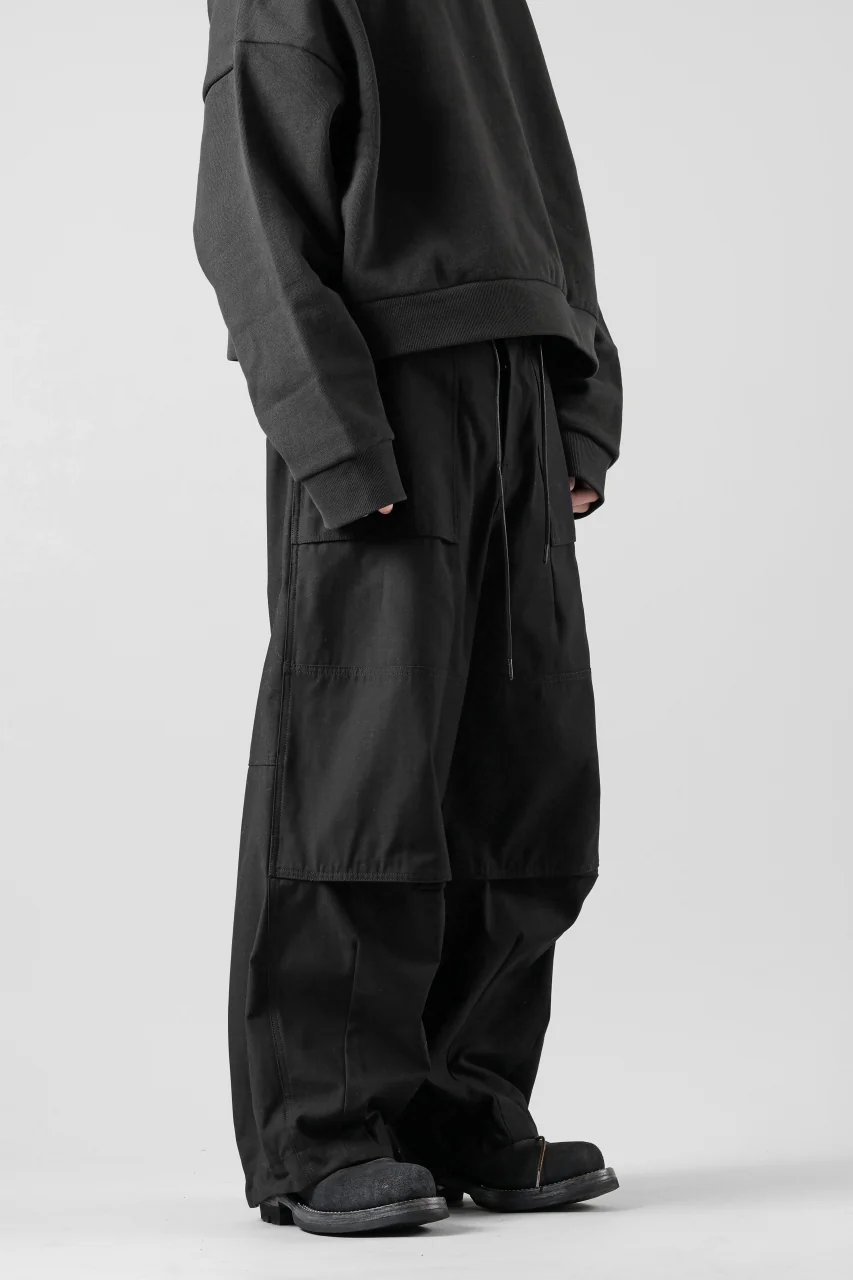Juun.J Loose Fit Cordura Pants (BLACK) - Image 8