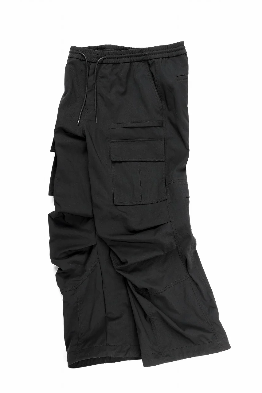 Juun.J Nylon Cargo Pants (BLACK) - Image 3