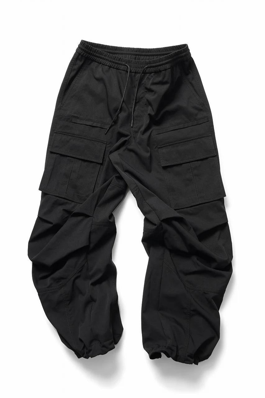 Juun.J Nylon Cargo Pants (BLACK) - Image 5