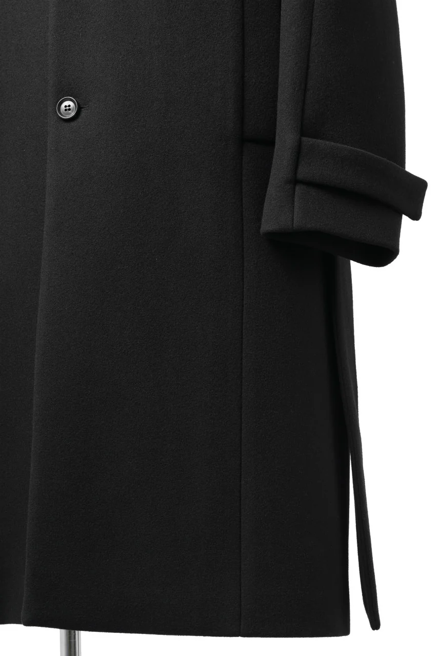 Juun.J Over Fit Knit Paneled Long Single Coat (BLACK) - Image 18